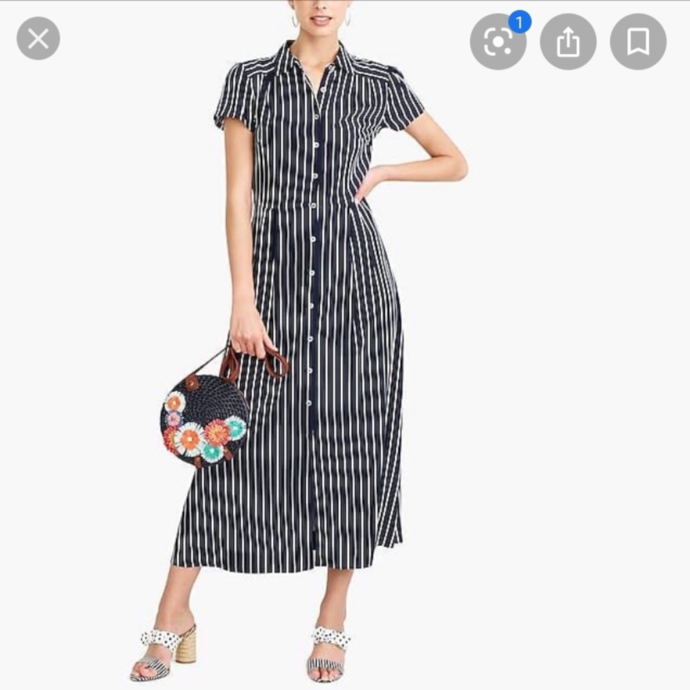 J.Crew Button Front Shirt Dress
